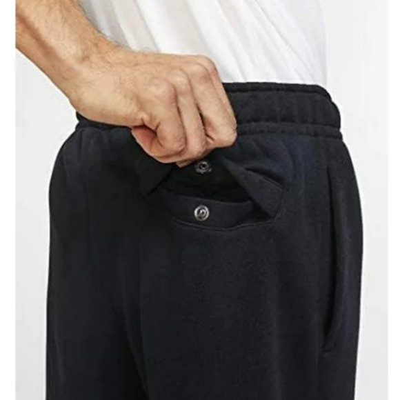 Nike Sportswear Club Fleece Sweatsuit Men XL Set Spring Pink Black Tracksuit NWT - Picture 6 of 7